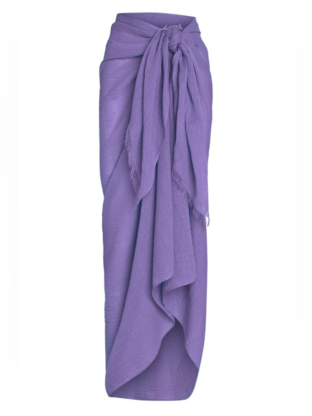 Monday Swimwear Lavender Lilac Purple 100% Linen Longline Sarong, NWT